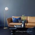 Decorative Gold Metal Opal Glass Ball Floor Lamp